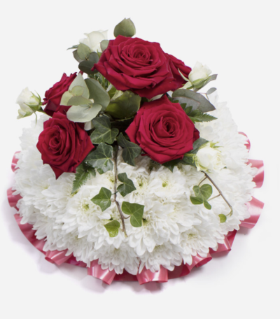 Posy SYM-344 - Either 10”, 12”, or 14” Oasis Posy Pad with ribbon edge.