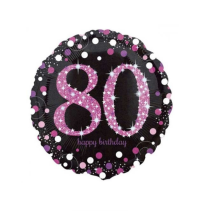 80th birthday balloon - 18" helium filled balloon suitable for an 80th birthday