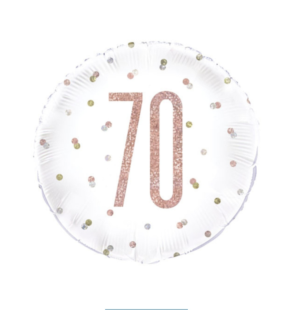 70th birthday balloon
