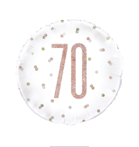 70th birthday balloon - 18" Helium balloon suitable for a 70th birthday