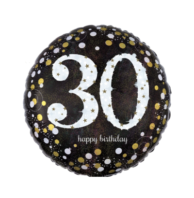 30th birthday balloon - 18" Helium balloon suitable for a 30th birthday