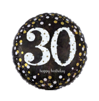 30th birthday balloon - 18" Helium balloon suitable for a 30th birthday